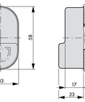 Membrana protectie pentru buton comanda dubla