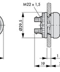 Buton selector 0-1 fara revenire
