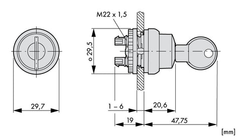 Set complet selector cu cheie 0-1 fara revenire