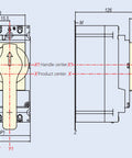 Manetă rotativă compl, blocabilă pt. MX2 Separator
