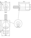 Set 6 cleme tunel 120-240mm² pt. MZ3, 3-poli