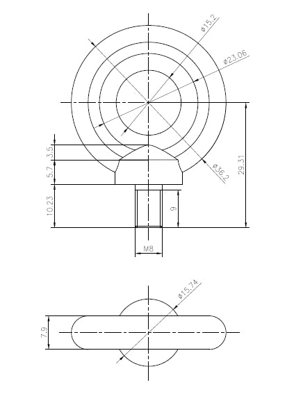 Ochiuri de lanț (pereche) pt corpul de iluminat design XP