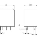 Releu PT 12A 2C 48VDC
