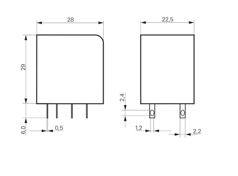 Releu PT 12A 2C 24VAC