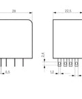 Releu PT 6A 4C 24VDC + LED
