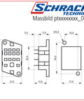 Clemă metalică pentru fixare releu