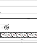 PDU 9x Schuko, 19", 1U, cablu 2m,comutator on/off negru,ALU