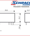 Clema fixare releu RT 15,7mm