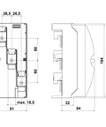 Modul conexiune 35-120mm²/lamelar 6x15,5x0,8 /10x15,5x0,8