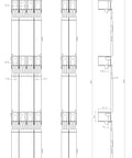Modul de protecţie la atingere, 100mm, pt. sistem de 185mm
