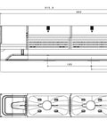 Modul conexiune papuci 300mmp/240 mmp/bară flexibilă Cu80x10