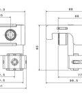 Modul conectare directă cabluri (+ 2 term. 300 mm²)