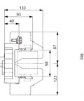Soclu sigurante NH3 1p 630A montaj direct pe bara
