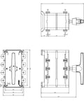 CAPUS Panel - Changeover switch 3-pole + N, 630A