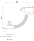 Set 3p pt.conexiune cot, elastica