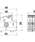 Separator cu siguranta 10x38 EasySwitch 3p 32A