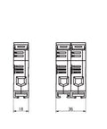 Separator cu siguranta 10x38 EasySwitch 1p 32A + LED
