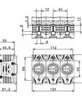Soclu sigurante TRITON E27 25A 3p