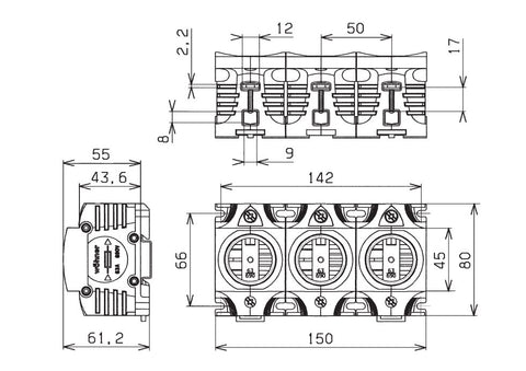 Soclu sigurante DIII E33 63A 3p
