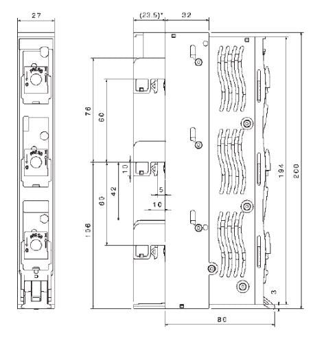 D0 busbar mounted switch-disconnector D01 and D02