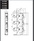 Suport portfuzibile cu montaj pe bară 10x38, CEI60269-2