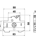 Separator cu sigurante fuzibile 10x38 1p + LED