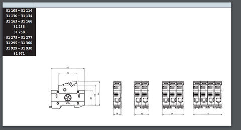 Suport portfuzibile cilindrice 10x38 / 2P