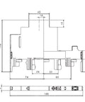 Modul de N pentru adaptoare modulare pt. sistemul de 60mm