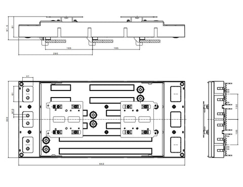 Adaptor bară 1000A pentru NS1000, NS800 și NS630B