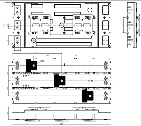 Adaptor bară 1400A, pentru NS1600