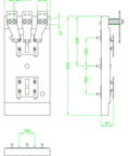 Adaptor pentru MC4 1440A, pentru sistem de 185mm