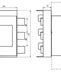 Adaptor bare colectoare 400A 60mm pt.3VL4
