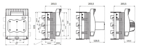 Separator cu sigurante 250A+supravegherere