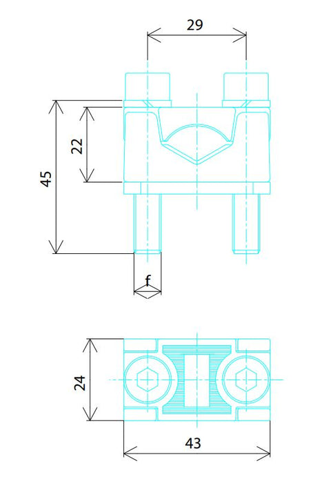 Clemă conexiune prismatică NH1 70-150mm²