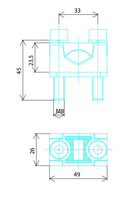 Clema conexiune prisma NH3 150-300mm²