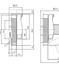 Separator NH00, 160A, 3 poli, cleme 70mm², pt. contrapanou