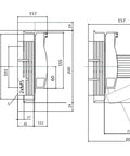 Separator măr 00, coliere 70mm², 160A, cu suprav. electromec