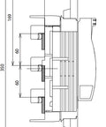 Element lateral pt. mască de egalizare separator NH00