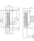 Separator măr. 00, 160 A, M8, cu suprav. electronică