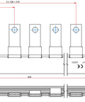 Baretă combinată 3 poli, pentru 4 sep. de sarcină NH 33200