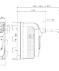 Separator Cross Link pt.fuz. NH00 125A pe sistem bare 60mm