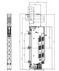 Separator cu fuzibile vertical NH00 160A, sus, M8, plat