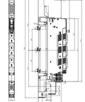 Separator cu fuzibile vertical NH00, 160A jos, M8, înalt