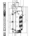 Separator cu fuzibile vertical NH00, 160A sus, M8, înalt