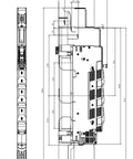 Separator cu fuzibile vertical NH00, 160A sus, M8, înalt