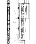 Separator măr. NH00, 3p,160A, M8, ver. plată, pt. sist 185mm