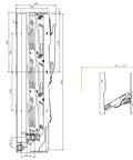 Separator măr. 2/ cu şurub M12, 400 A, cu monitorizare