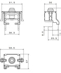 Cleme pt. măr. 1-3 pt. montaj f găurire pe sistem de 185mm