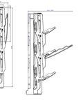 Separator măr. NH00, 3p,160A,cleme ramă,ver. plată,pt. 185mm