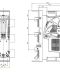 Separator de sarcină NH mărime 000, 125A, sistem de 60mm